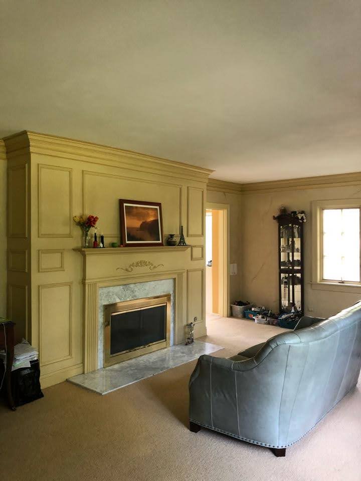 tudor style home before