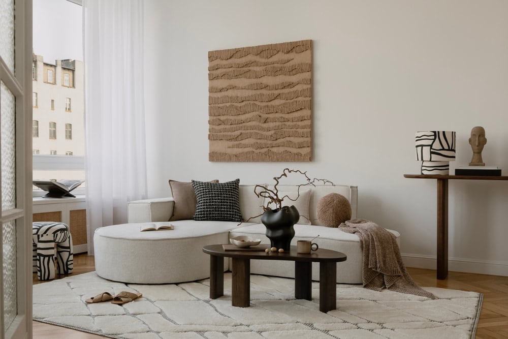 How can rooms connect visually without looking repetitive