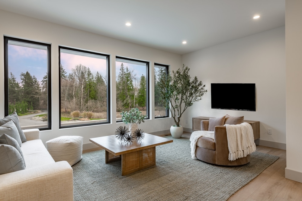 How do designers create balance in a room?